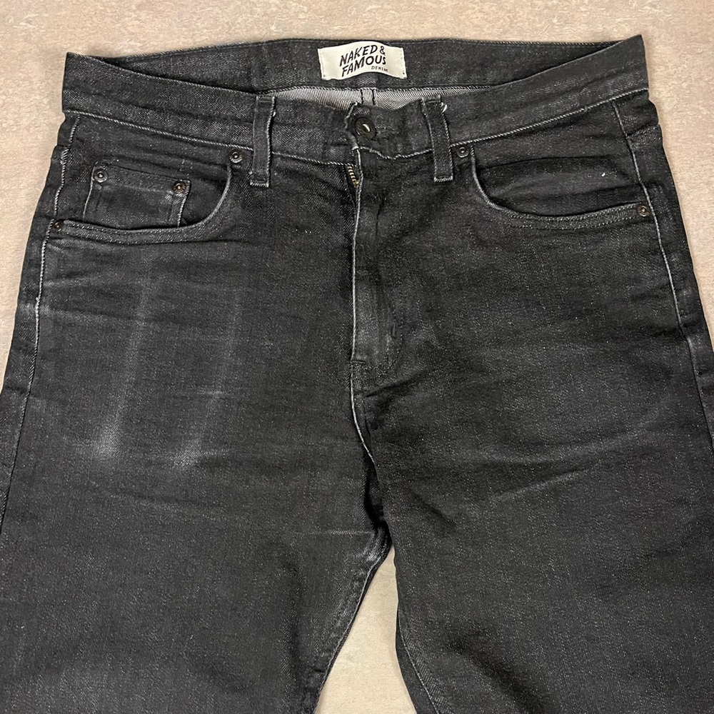 Naked and Famous Easy Guy Jeans Ash Black